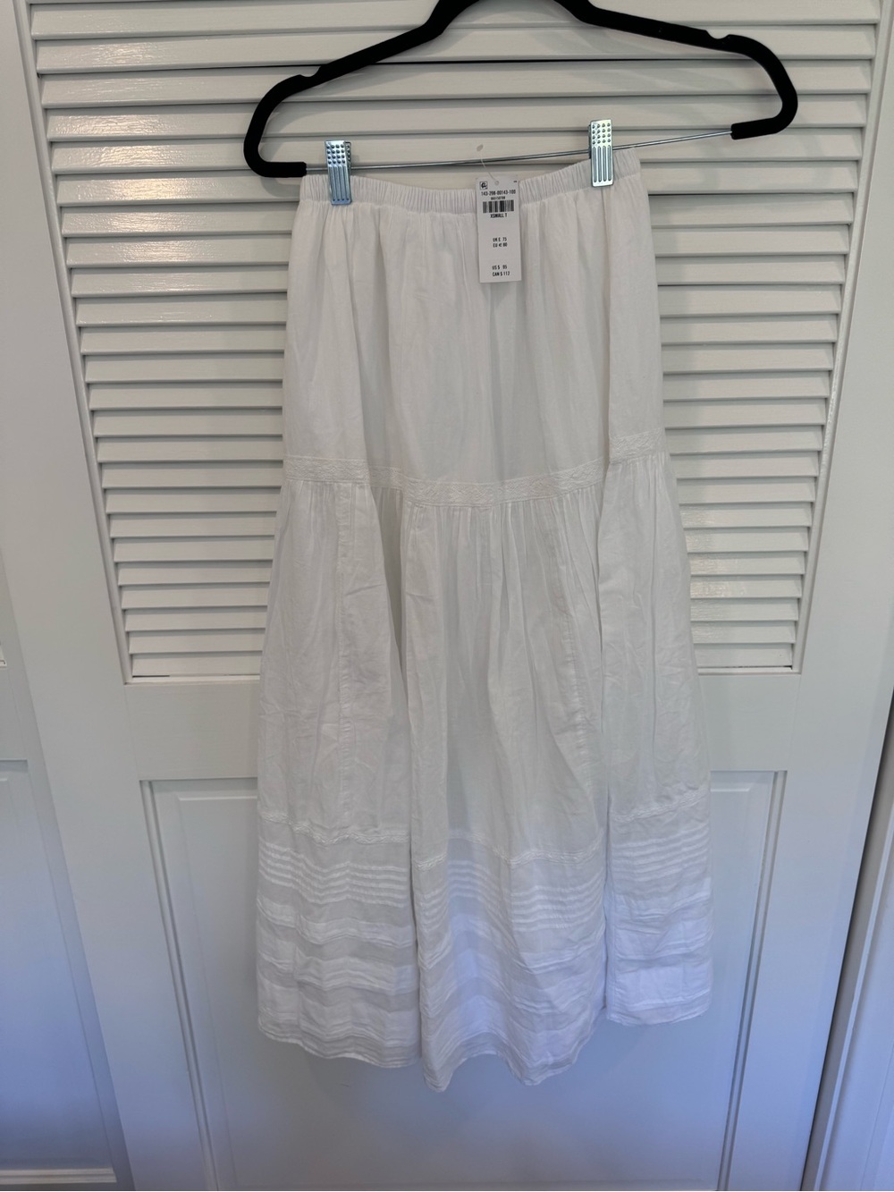NWT Abercrombie & Fitch 100% Cotton Boho-Chic Maxi Skirt - Picture 4 of 5
